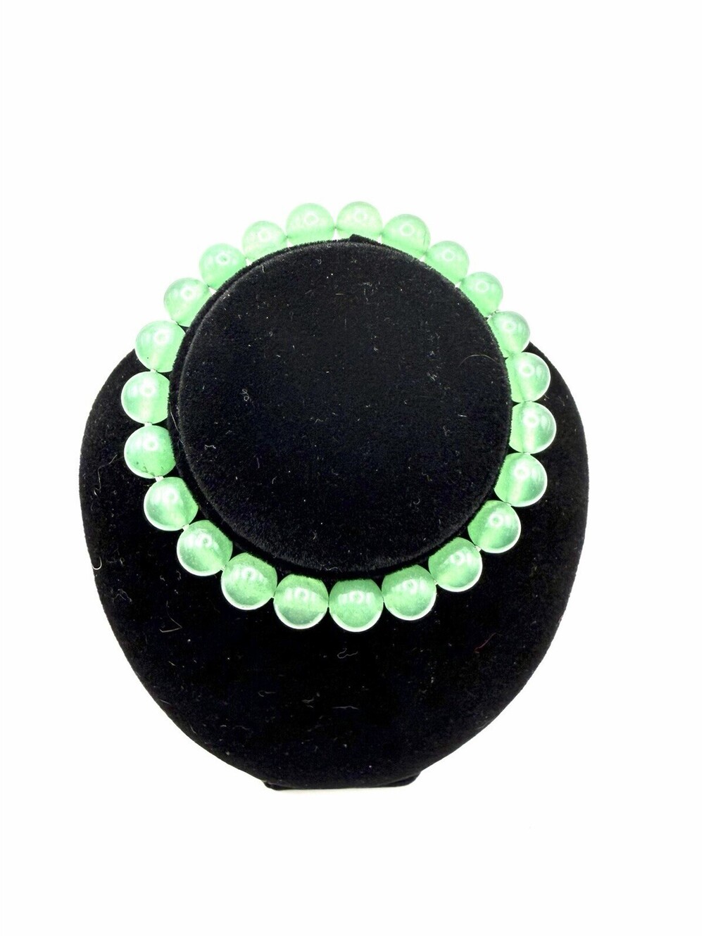 beaded natural jade bracelet